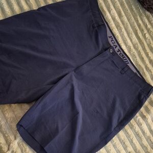 PGA TOUR Navy Flat Front Performance Golf Shorts